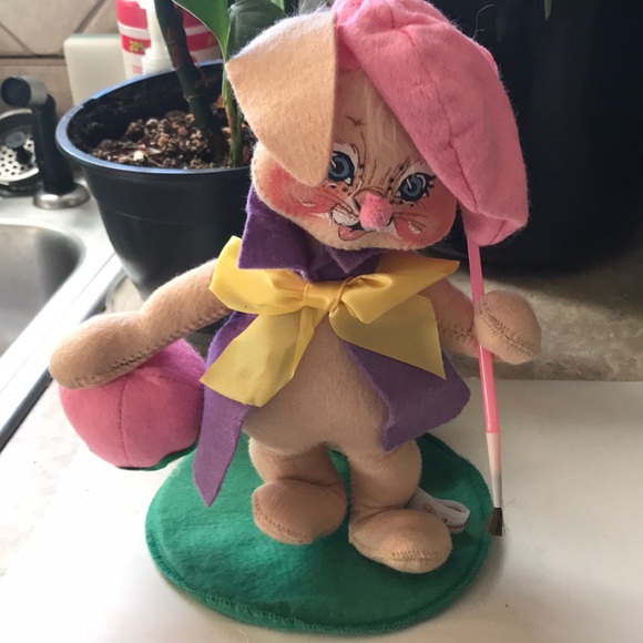 .Annalee Thorndike Mobilitee Bunny Artist Vintage Excellent Condition - Picture 7 of 7